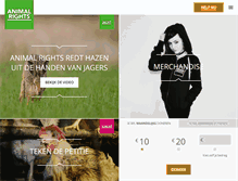 Tablet Screenshot of animalrights.be